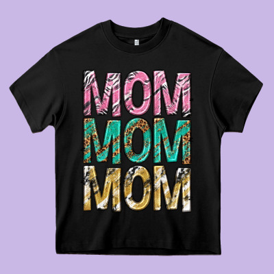 Mom Mom Mom Mothers Day Heavy Core Tee Designed By Texasbilliewilder