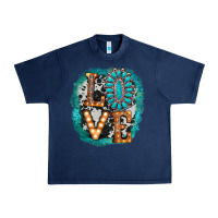 Navy love western Urban Heavy Tee - AdoDesignShop