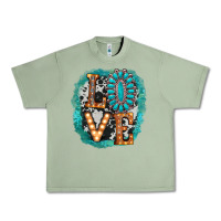 Oil Green love western Urban Heavy Tee - AdoDesignShop