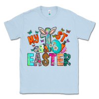 Dusty Blue My 1st Easter Classic Tee - CowhideDigitalArt