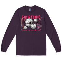 Plum volleyball mom Long Sleeve Tee - MaliasSmallBusiness