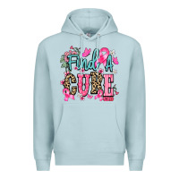 Blue Mist find a cure Premium Hoodie - NancyCooperArtShop
