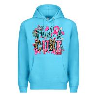 Ocean Blue find a cure Premium Hoodie - NancyCooperArtShop