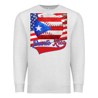 Oatmeal Heather Puerto Rico Baseball Premium Sweatshirt - Bettercallsaul