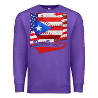 Purple Puerto Rico Baseball Premium Sweatshirt - Bettercallsaul
