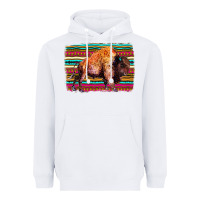 White Aztec Buffalo Heavyweight Hoodie - Bettercallsaul