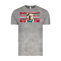 Cloud Rock english bulldog floral license plate Vintage Tee - Artiststas