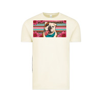 Vintage Arctic english bulldog floral license plate Vintage Tee - Artiststas