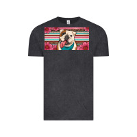 Vintage Black english bulldog floral license plate Vintage Tee - Artiststas