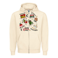 Sandshell Merry Christmas Zipper Hoodie - MaliasSmallBusiness