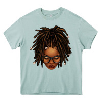 Afro Locs Messy Bun Heavy Core Tee | Teevron