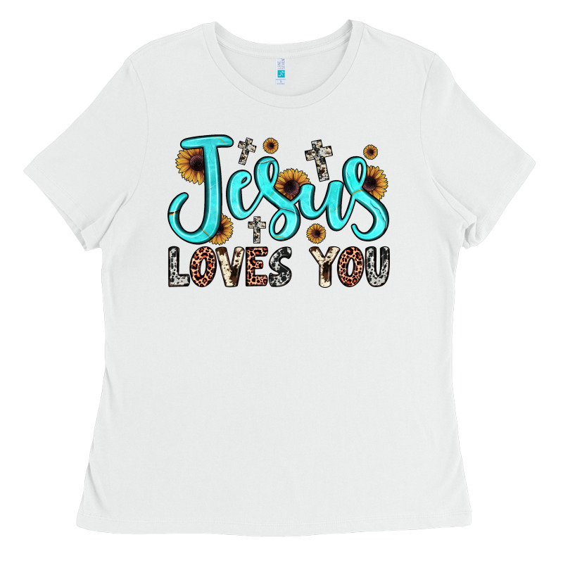 Jesus Loves You Ladies Tee by JahusDesignShop | Teevron