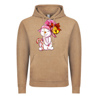 Vintage Coffee winter pink snowman Vintage Hoodie - AdoDesignShop