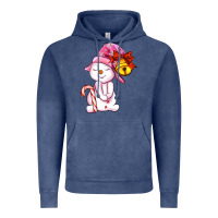 Vintage Denim winter pink snowman Vintage Hoodie - AdoDesignShop