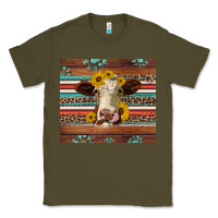 Army Green western sunflowers gemstone heifer Classic Tee - Jasminsmagicworld