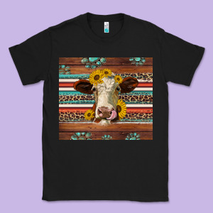 Western Sunflowers Gemstone Heifer Classic Tee Designed By Jasminsmagicworld