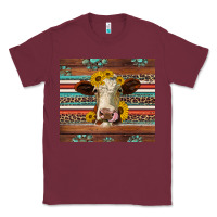Burgundy western sunflowers gemstone heifer Classic Tee - Jasminsmagicworld