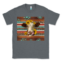Charcoal Heather western sunflowers gemstone heifer Classic Tee - Jasminsmagicworld