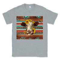 Heather Grey western sunflowers gemstone heifer Classic Tee - Jasminsmagicworld