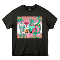 Asphalt nurse coffee cups Heavy Core Tee - Zillion Design Studio