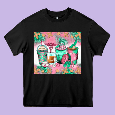 Nurse Coffee Cups Heavy Core Tee Designed By Zillion Design Studio