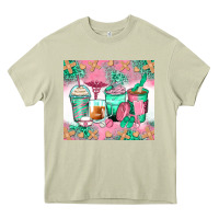 Mossy nurse coffee cups Heavy Core Tee - Zillion Design Studio