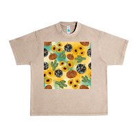 French Oak leopard pumpkin cactus sunflower seamless Urban Heavy Tee - AdoDesignShop