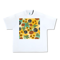 White leopard pumpkin cactus sunflower seamless Urban Heavy Tee - AdoDesignShop