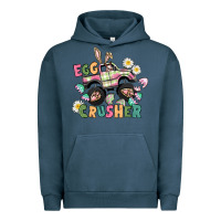 Pigment Midnight Navy Egg crusher monster truck Urban Hoodie - CowGirlArtShop