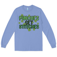 Colony Blue pinches get stitches Long Sleeve Tee - MaliasSmallBusiness