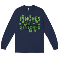 Navy pinches get stitches Long Sleeve Tee - MaliasSmallBusiness