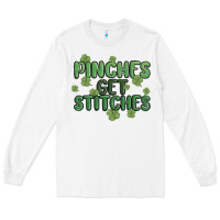 White pinches get stitches Long Sleeve Tee - MaliasSmallBusiness