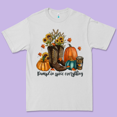 Pumpkin Spice Everything Premium Tee Designed By Ranaportraitstore
