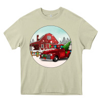 Mossy Christmas farm Christmas Heavy Core Tee - BarkalooDesign