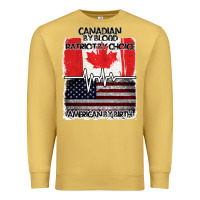 American By Birth Canadian By Blood Patriot By Choice Premium Sweatshirt | Teevron