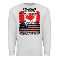 Dove Grey American By Birth Canadian By Blood Patriot By Choice Premium Sweatshirt - Bettercallsaul