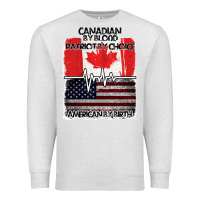 Oatmeal Heather American By Birth Canadian By Blood Patriot By Choice Premium Sweatshirt - Bettercallsaul