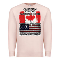 Pale Pink American By Birth Canadian By Blood Patriot By Choice Premium Sweatshirt - Bettercallsaul