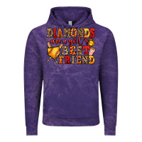 Cloud Purple diamonds are a girl's best friend softball Vintage Hoodie - Jasminsmagicworld