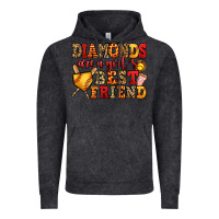 Vintage Black diamonds are a girl's best friend softball Vintage Hoodie - Jasminsmagicworld