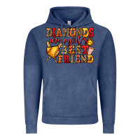 Vintage Denim diamonds are a girl's best friend softball Vintage Hoodie - Jasminsmagicworld