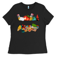 Black teacher name frame custom Ladies Tee - texasbilliewilder