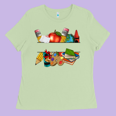 Teacher Name Frame Custom Ladies Tee Designed By Texasbilliewilder