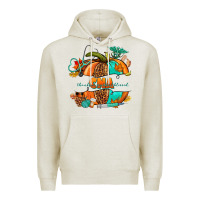 Oatmeal Heather cna pumpkin nurse Premium Hoodie - NancyCooperArtShop