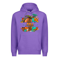 Purple cna pumpkin nurse Premium Hoodie - NancyCooperArtShop