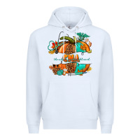 White cna pumpkin nurse Premium Hoodie - NancyCooperArtShop