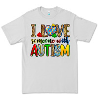 Dove Grey i love someone with autism Premium Tee - Zillion Design Studio