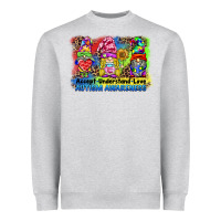 Accept Understand Love Autism Awareness Western Background Heavyweight Sweatshirt | Teevron