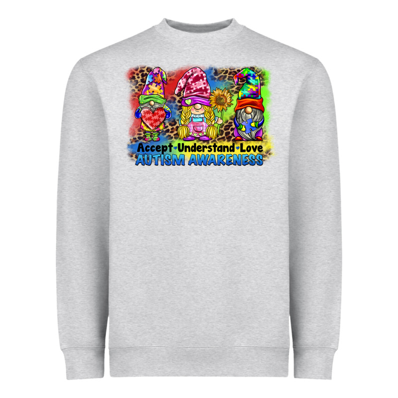 Accept Understand Love Autism Awareness Western Background Heavyweight Sweatshirt by BarkalooDesign | Teevron