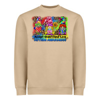 Mushroom accept understand love autism awareness western background Heavyweight Sweatshirt - BarkalooDesign